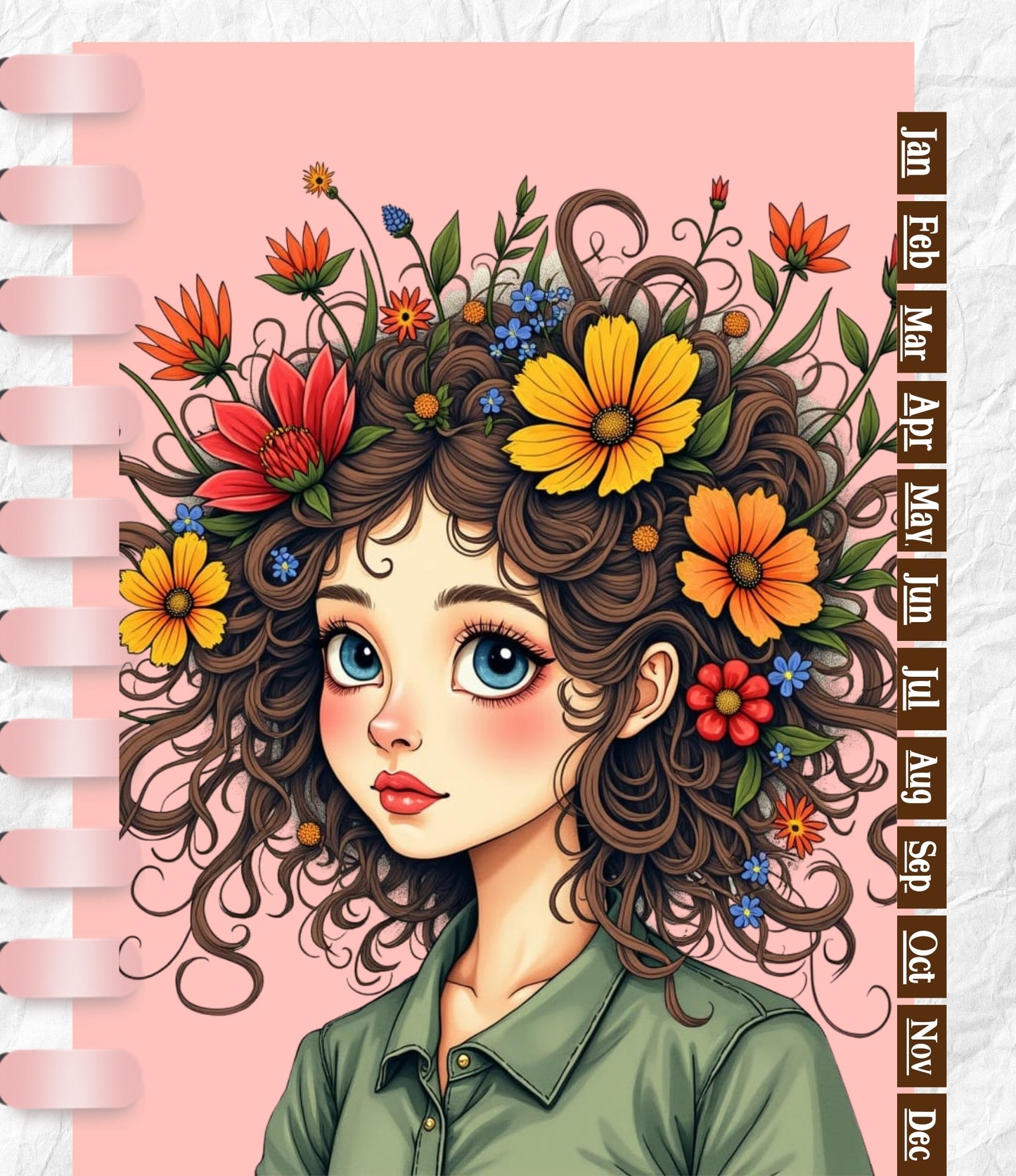 Flower Girl Digital Journal and Planner