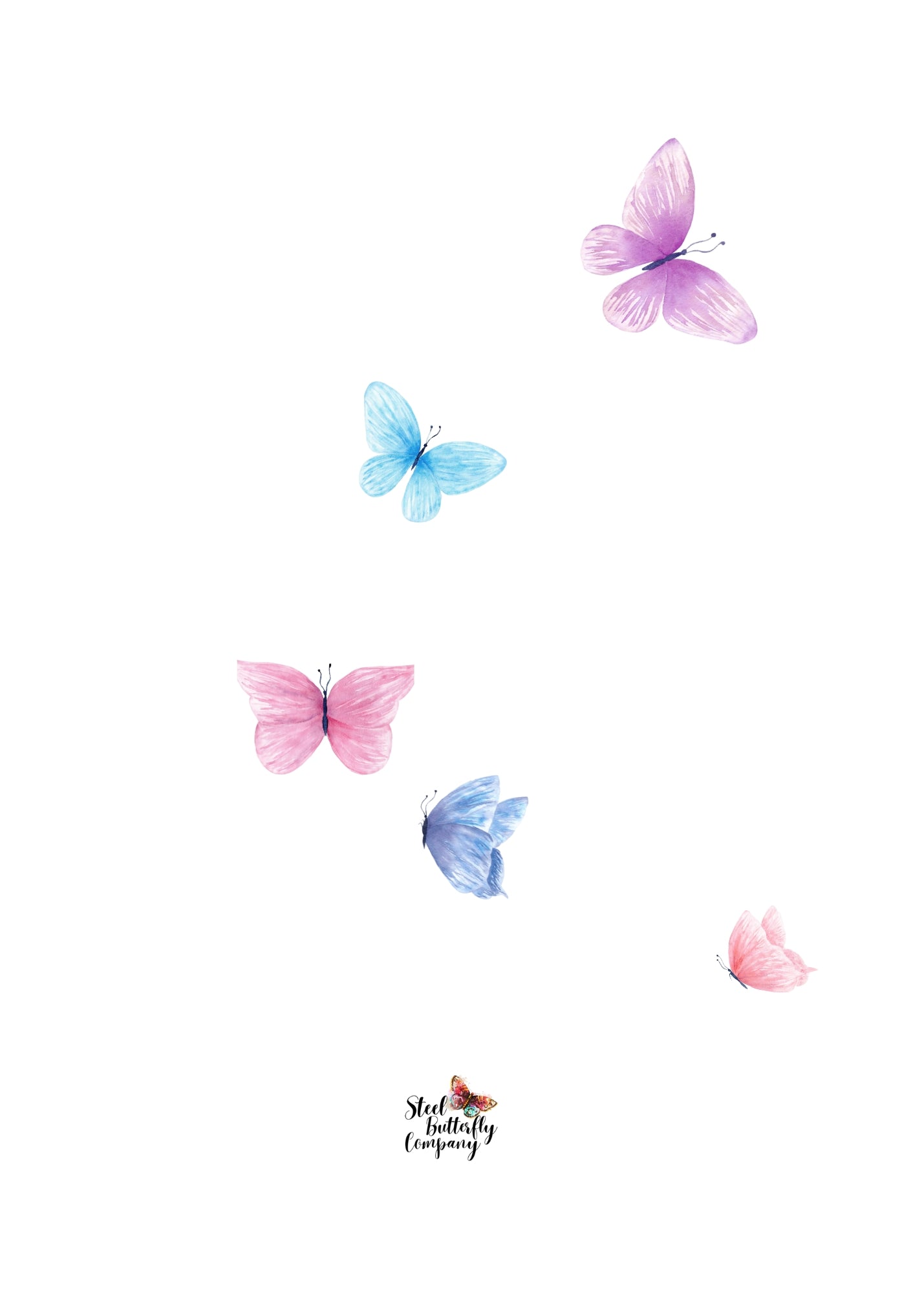 Butterfly Dress Printable Greeting Card