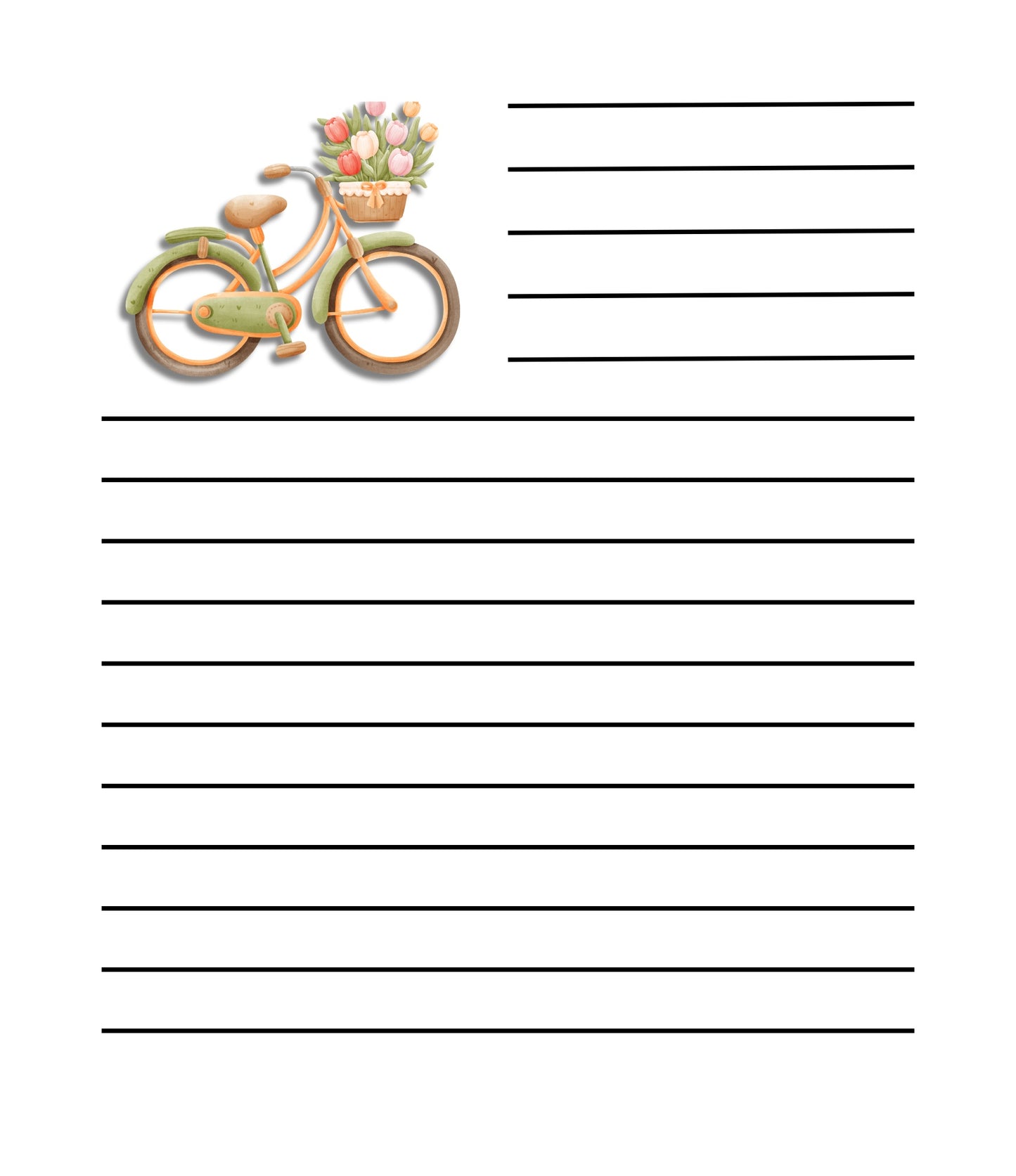 Bicycle Themed Journal Pages and Affirmation cards