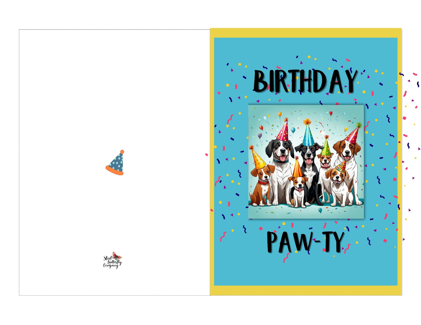 Birthday Pawty Printable Card