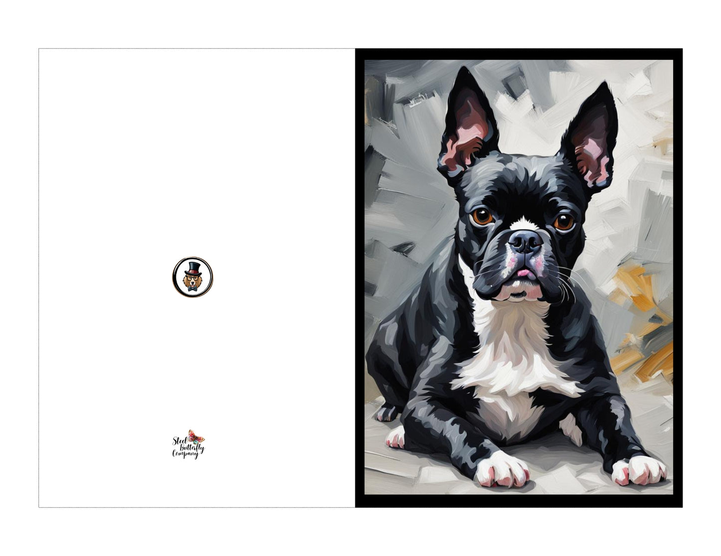 Boston Terrier Printable Card