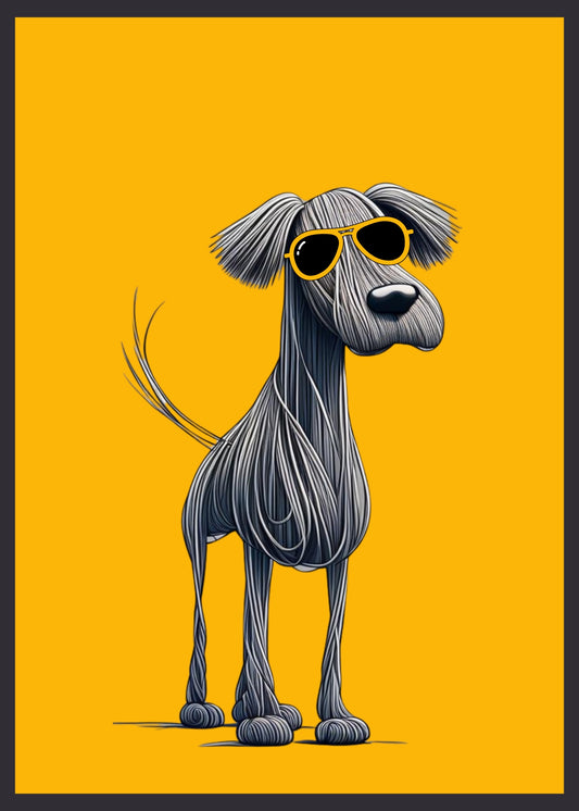 Cool Dog Printable Card