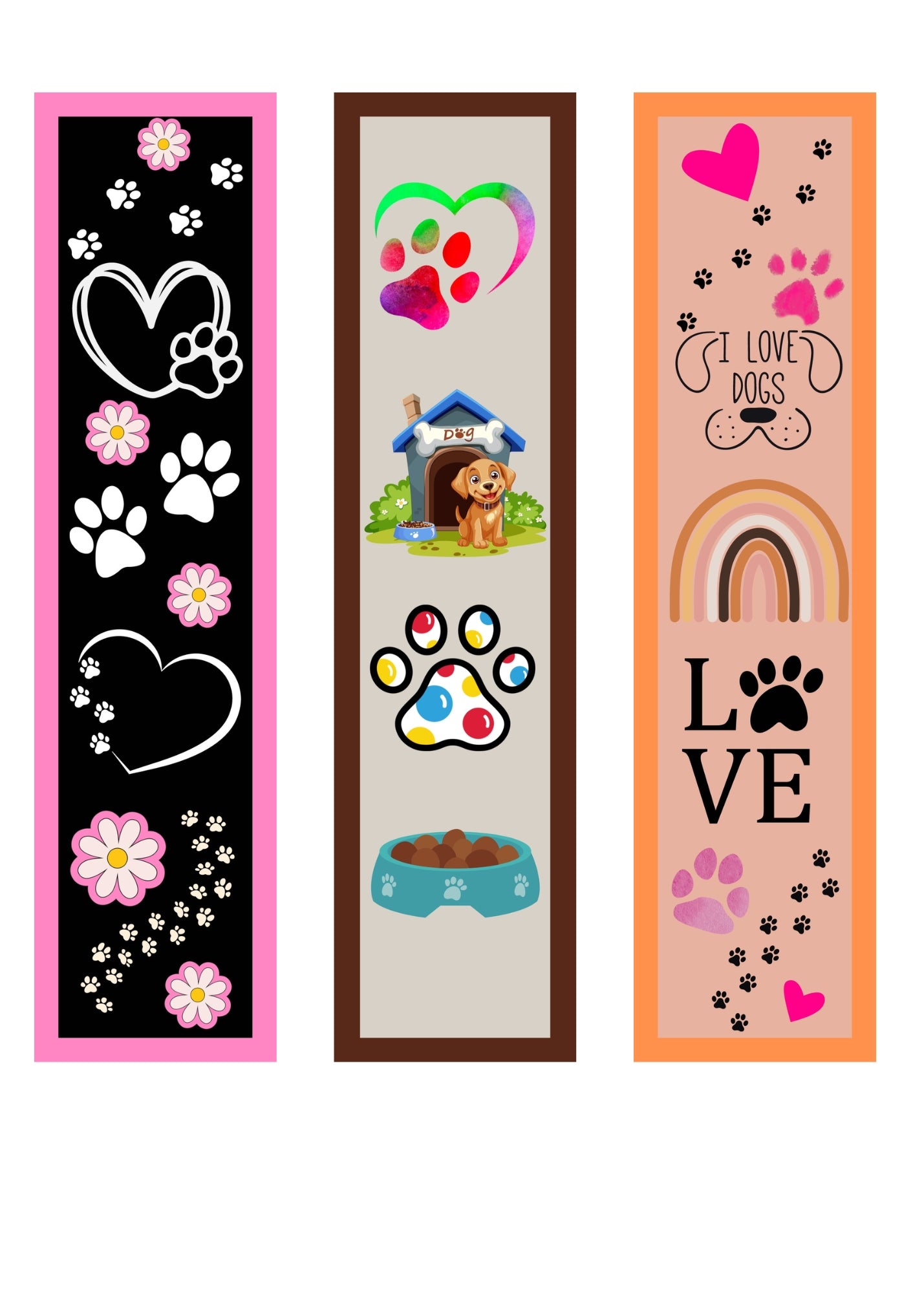 Dog Printable Bookmark