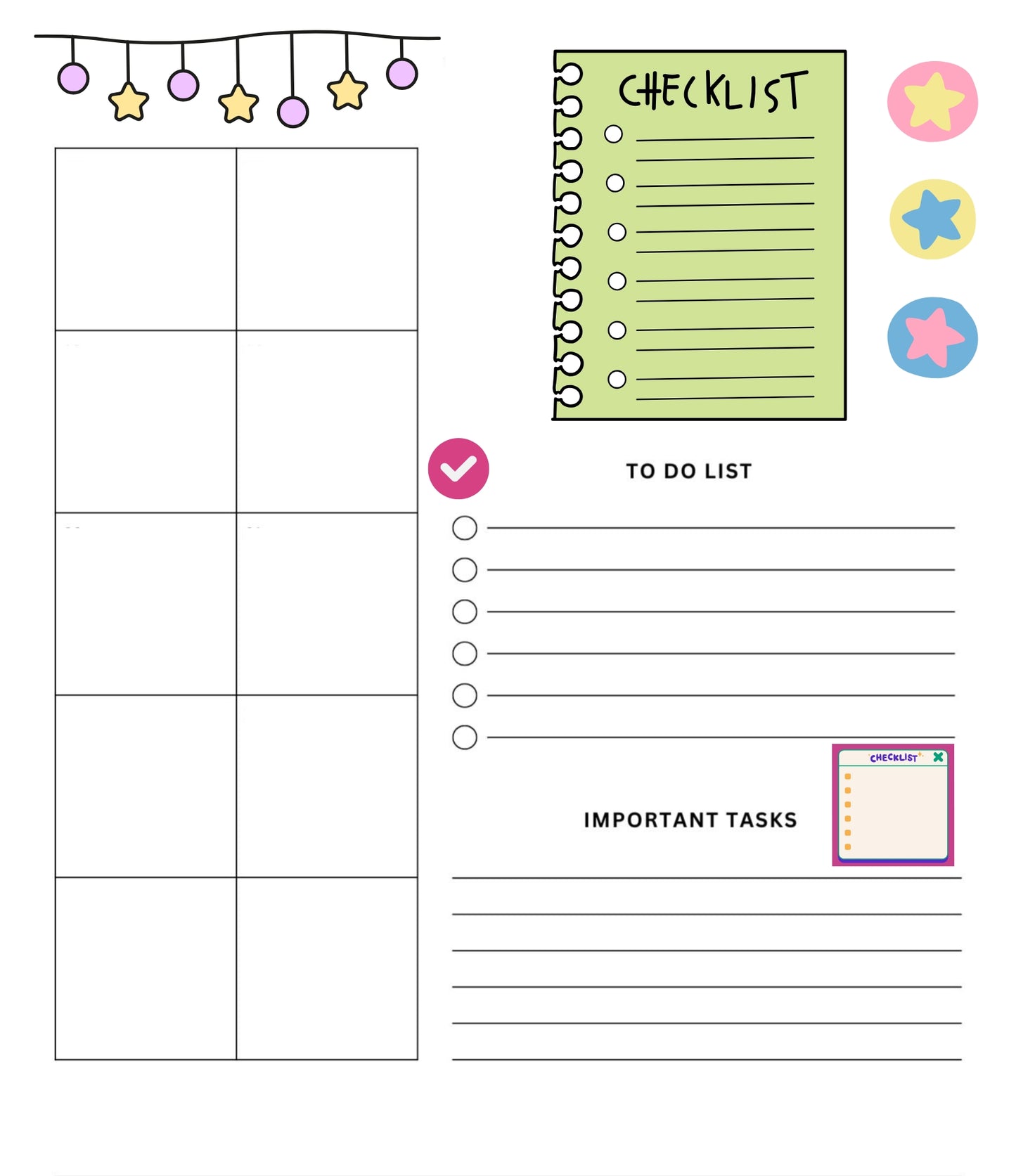 Flower Girl Digital Journal and Planner