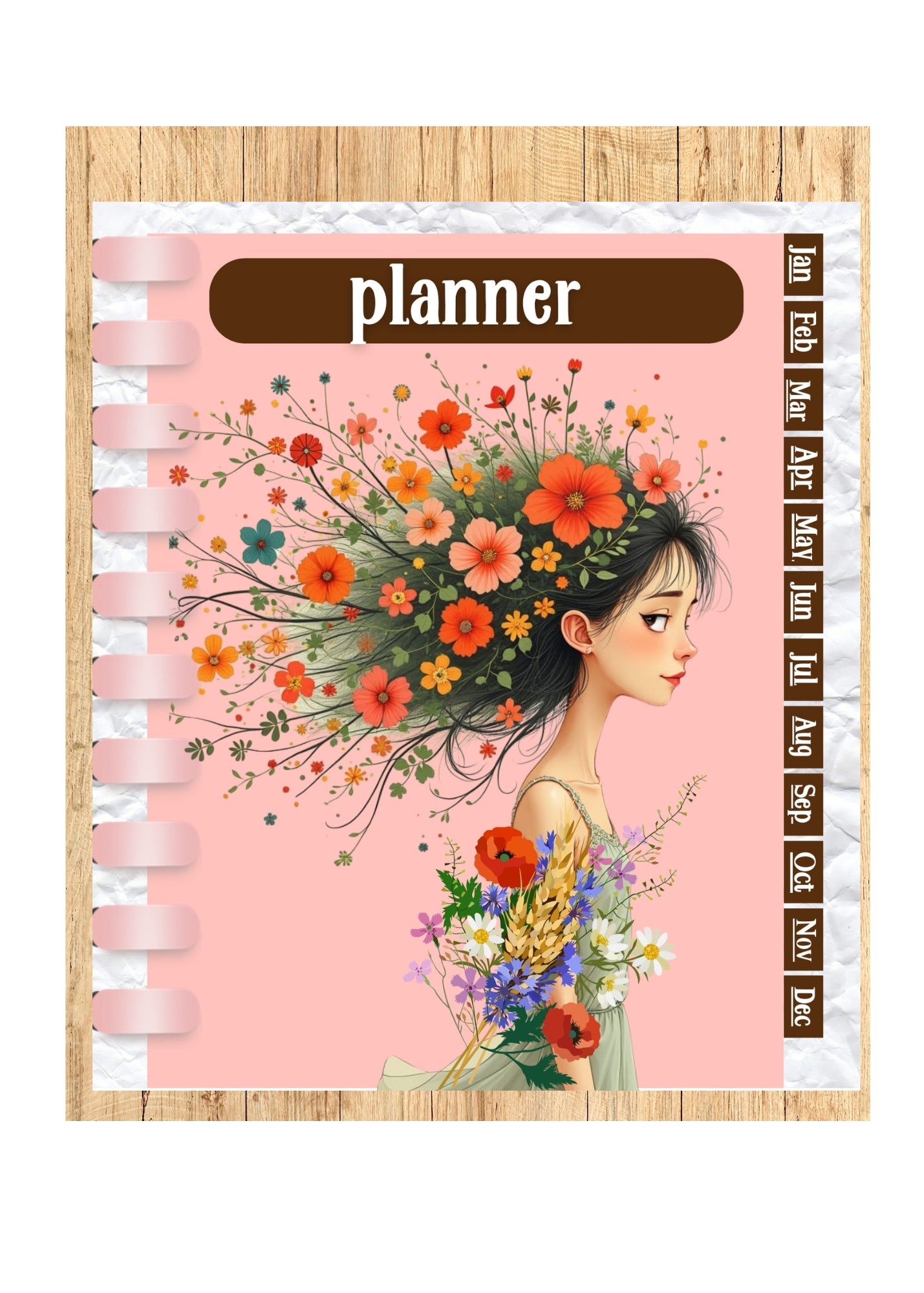 Flower Girl Digital Journal and Planner