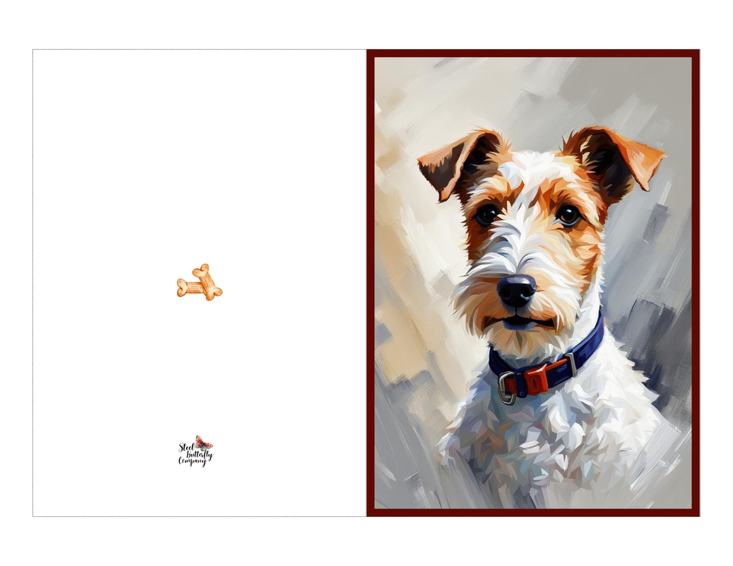 Fox Terrier Printable Card