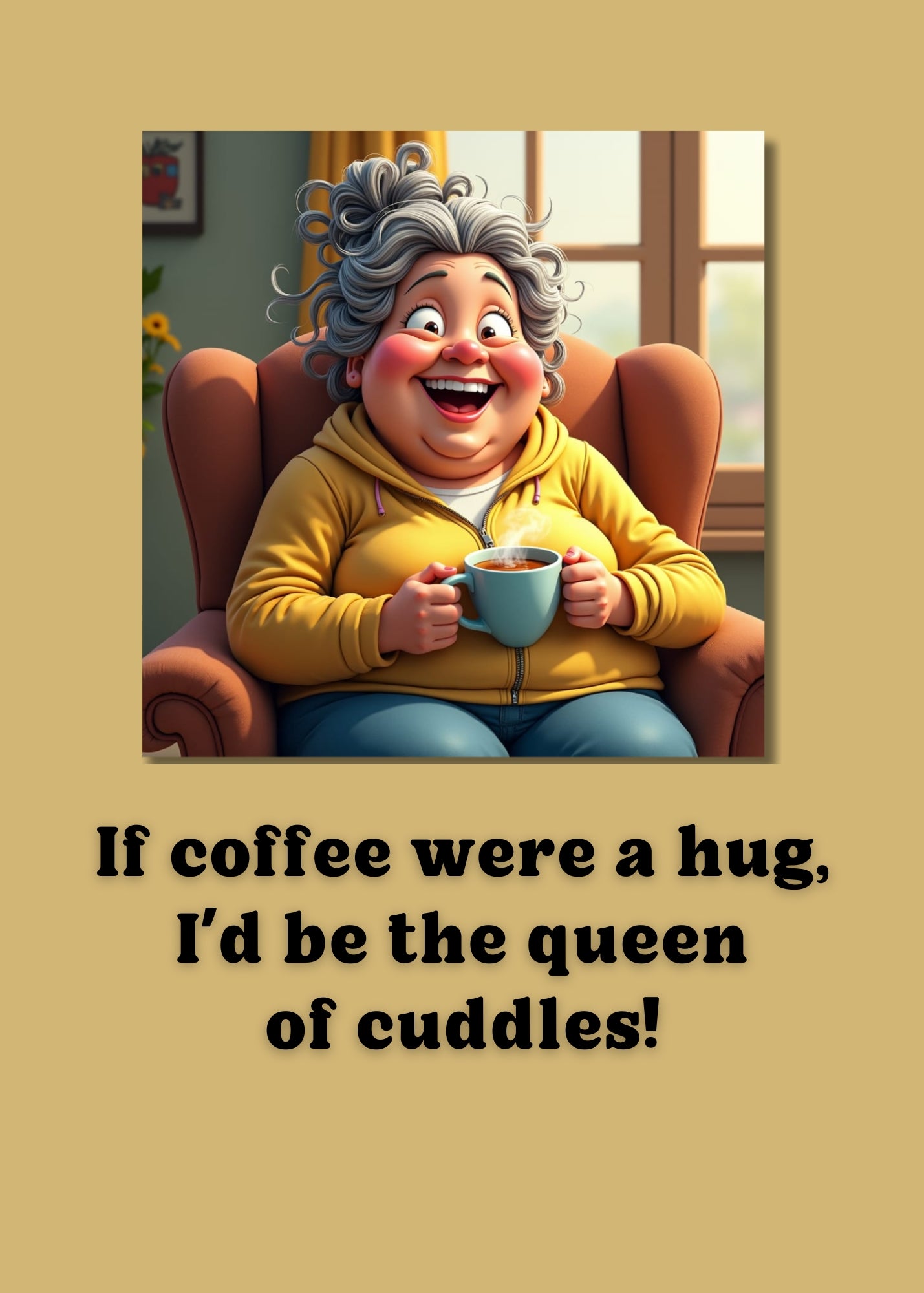 Funny Coffee Ladies Printable Poster