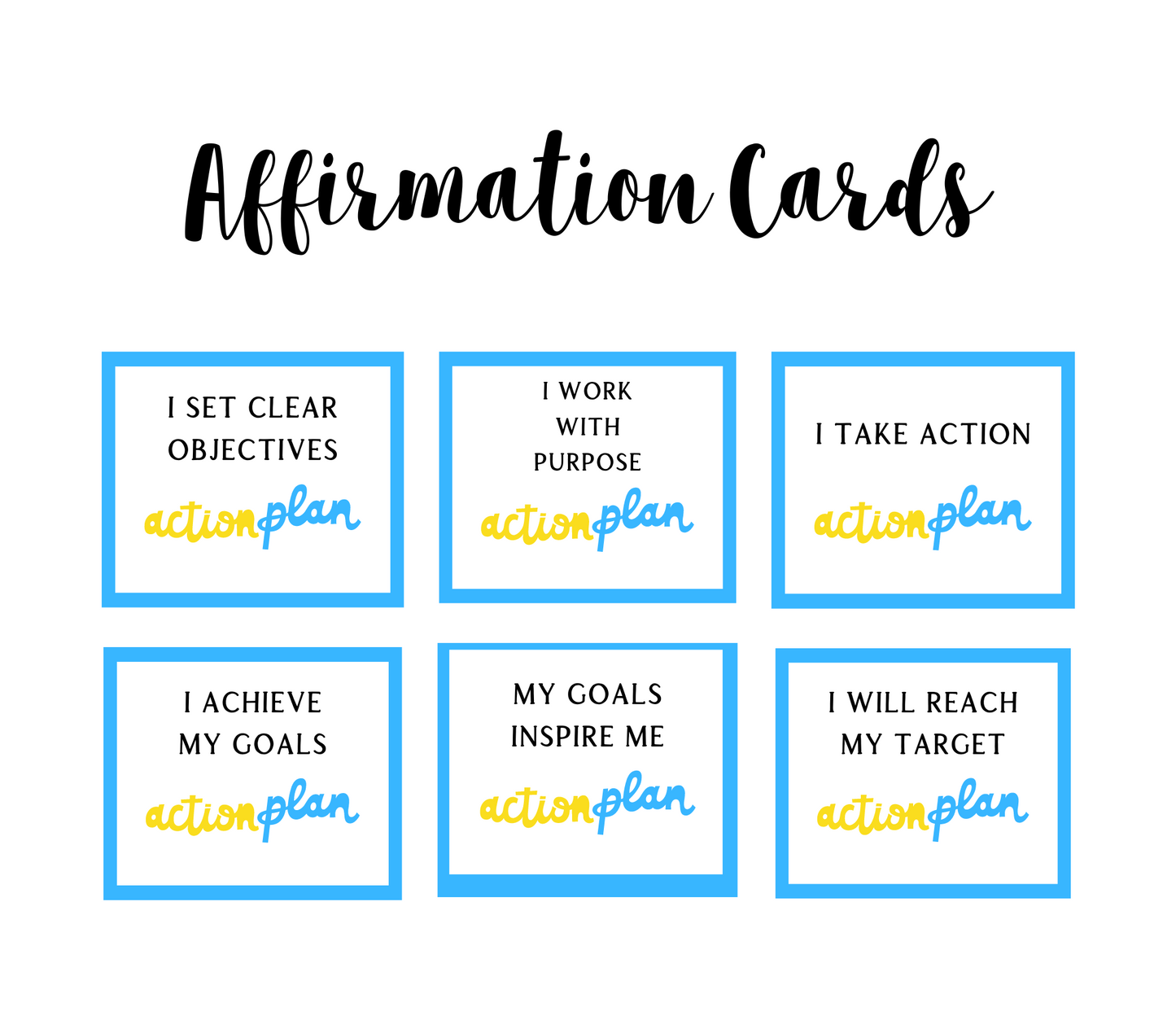 Goal-Setting Journal and Affirmation Card