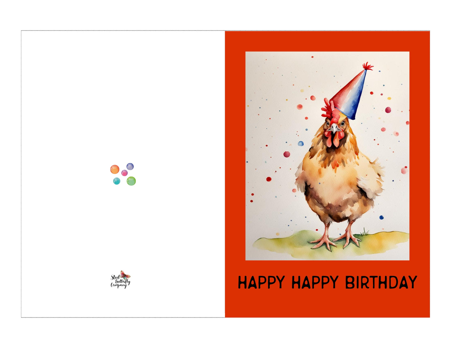 Happy Happy Birthday Printable Card