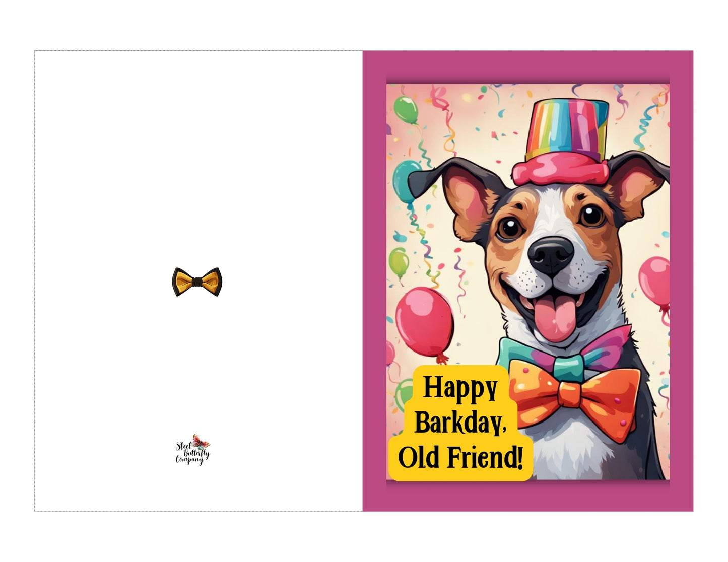 Happy Barkday Printable Birthday Card