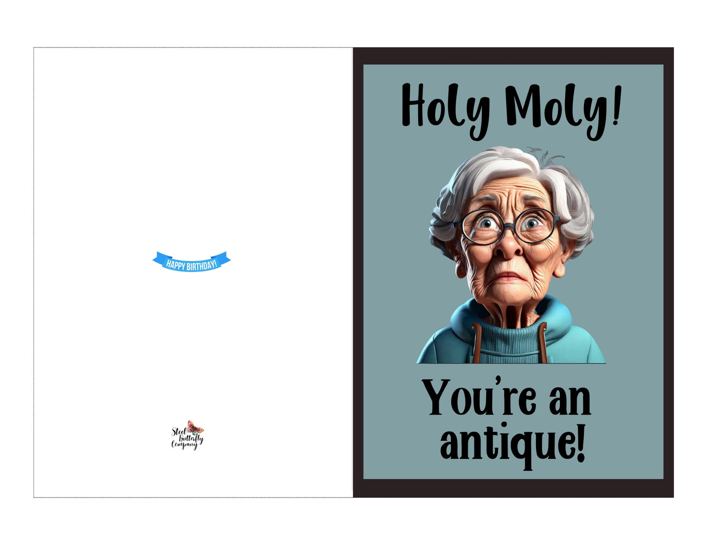 Holy Moly! Printable Birthday Card