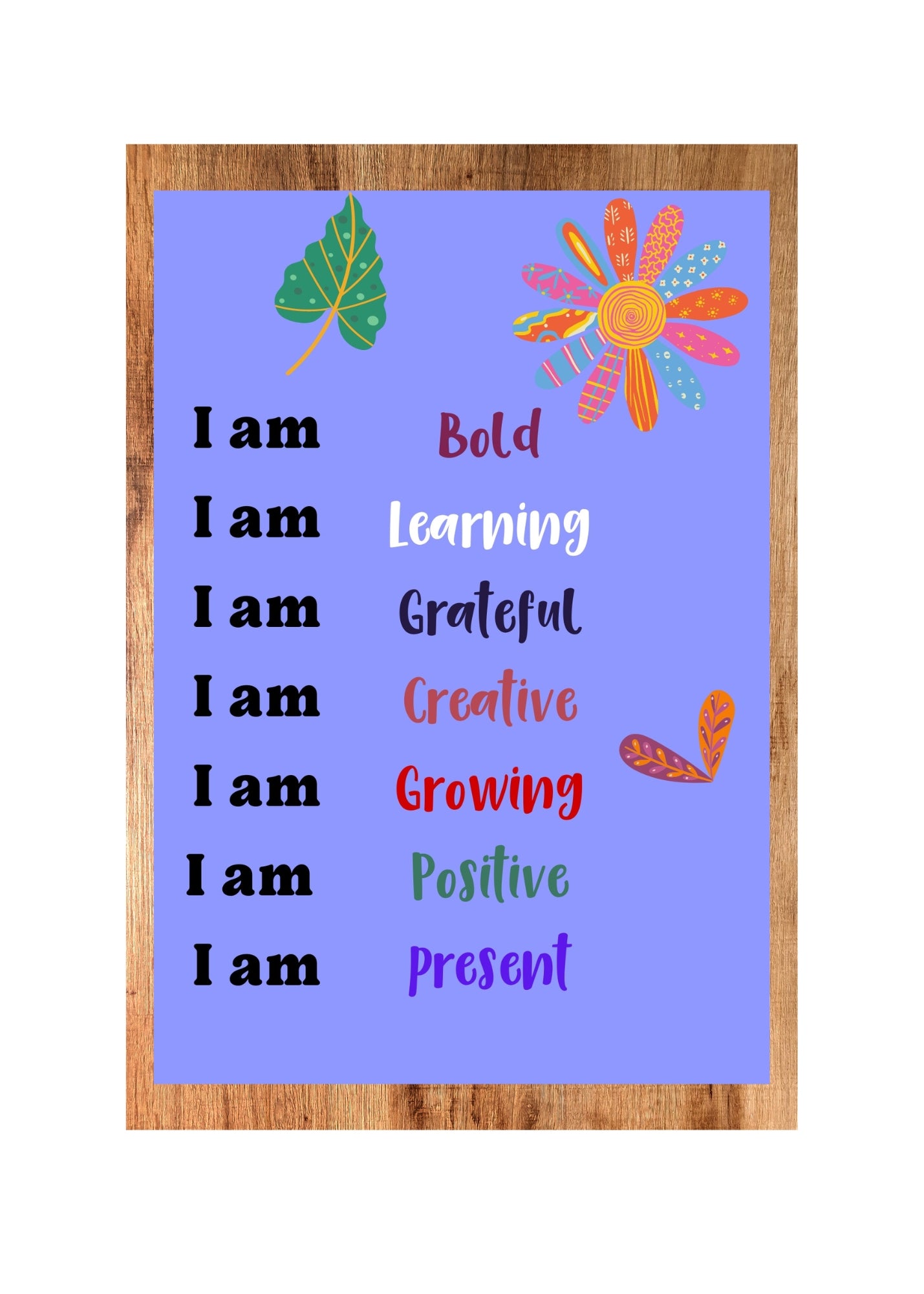 I AM Affirmations Printable Posters