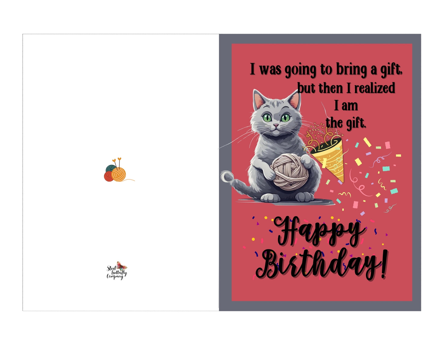 I Am the Gift Printable Birthday Card