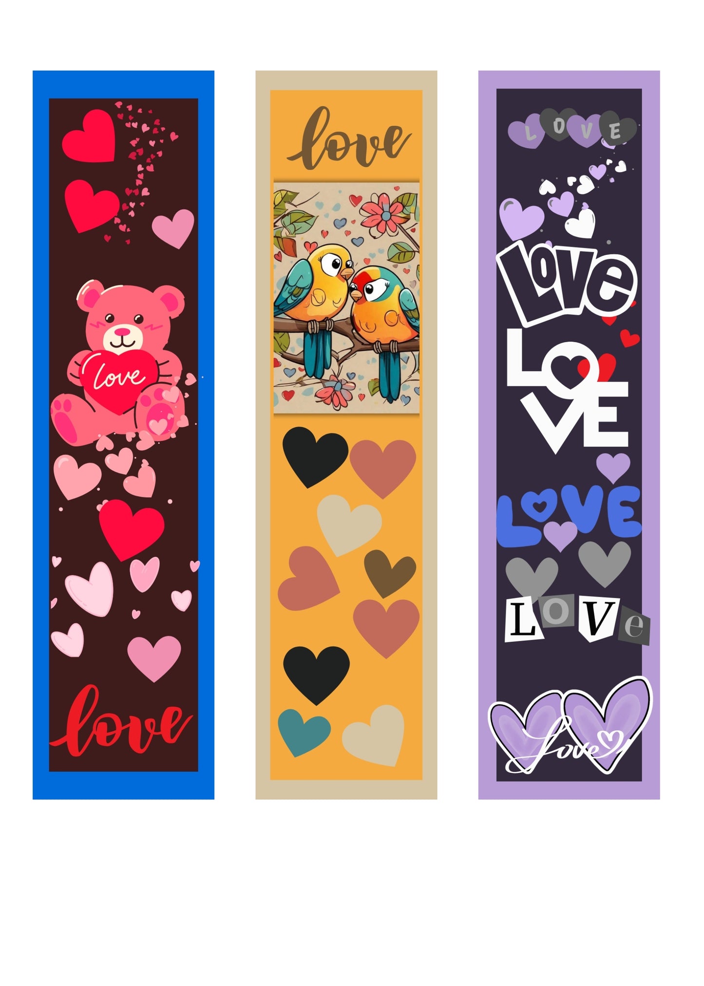 Love Printable Bookmark