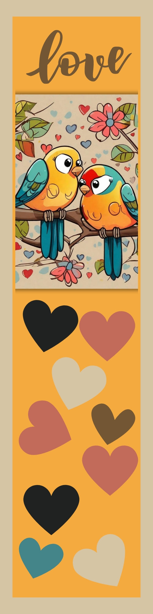 Love Printable Bookmark