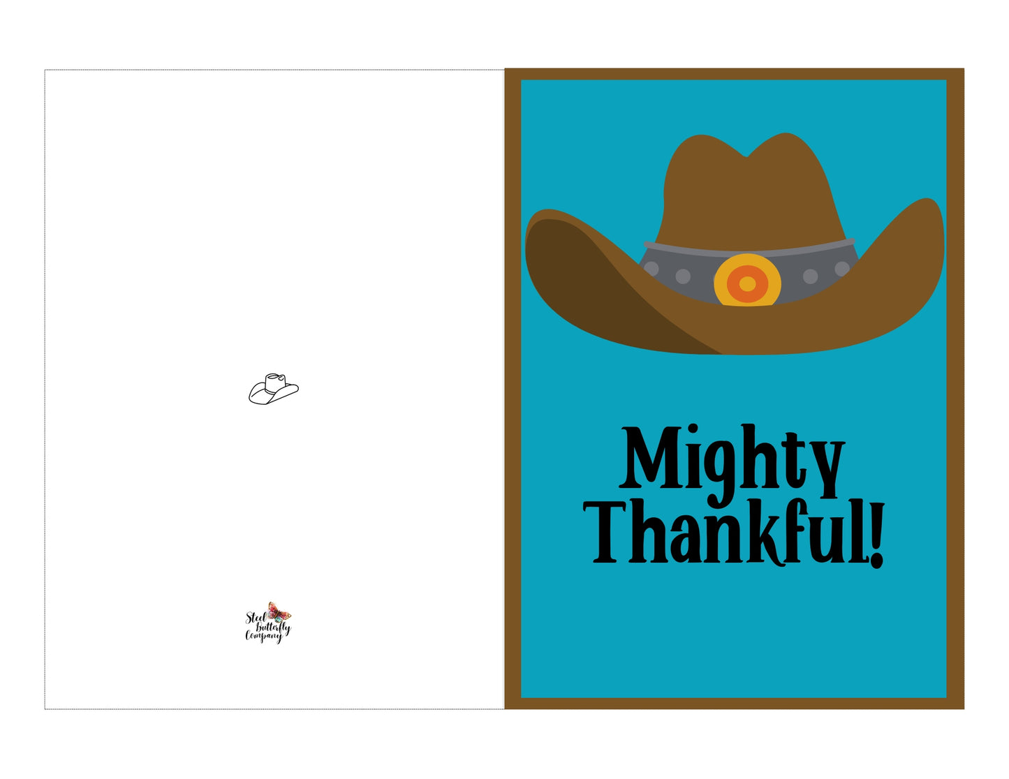 Mighty Thankful Printable Card