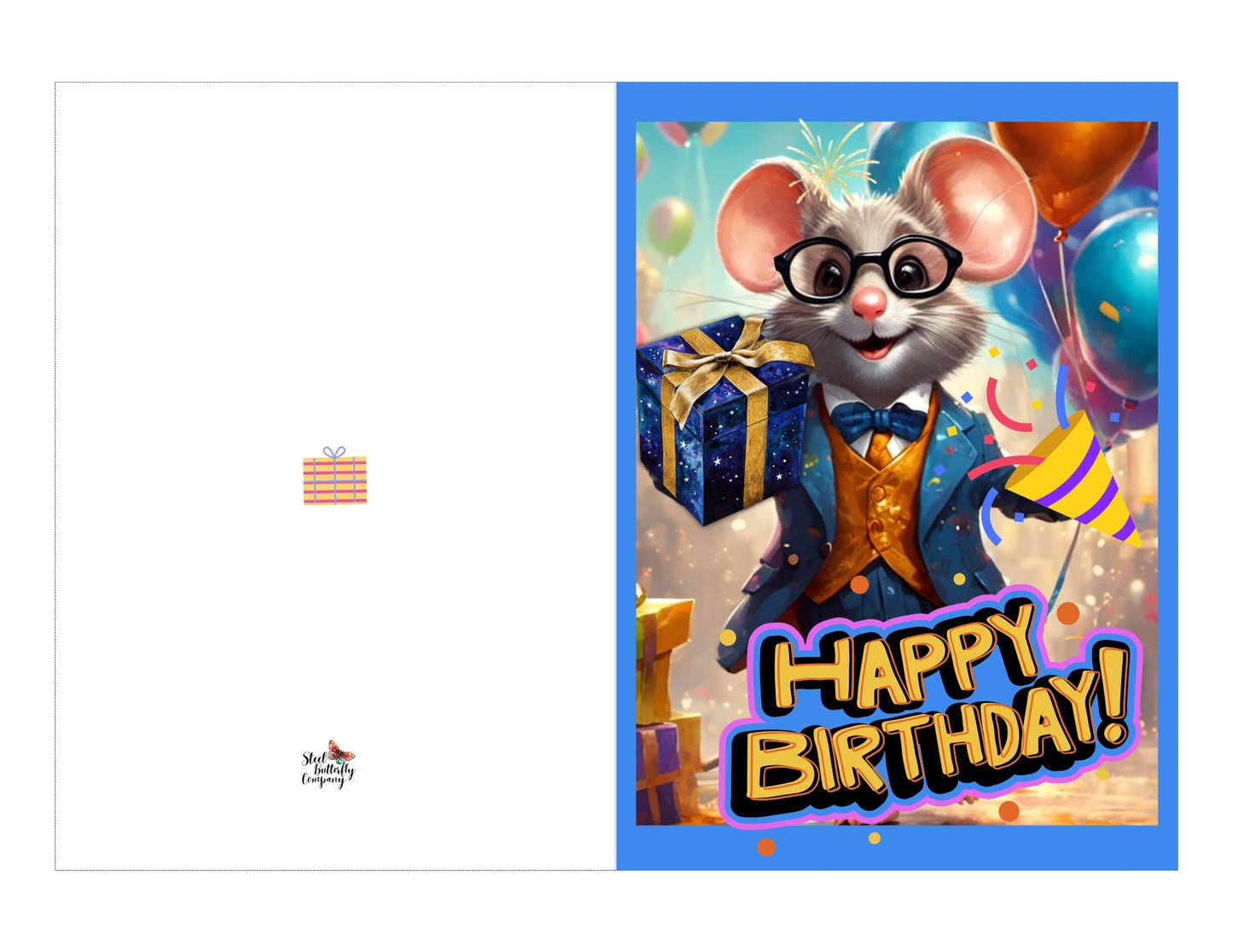 Mr. Mouse Printable Birthday Card