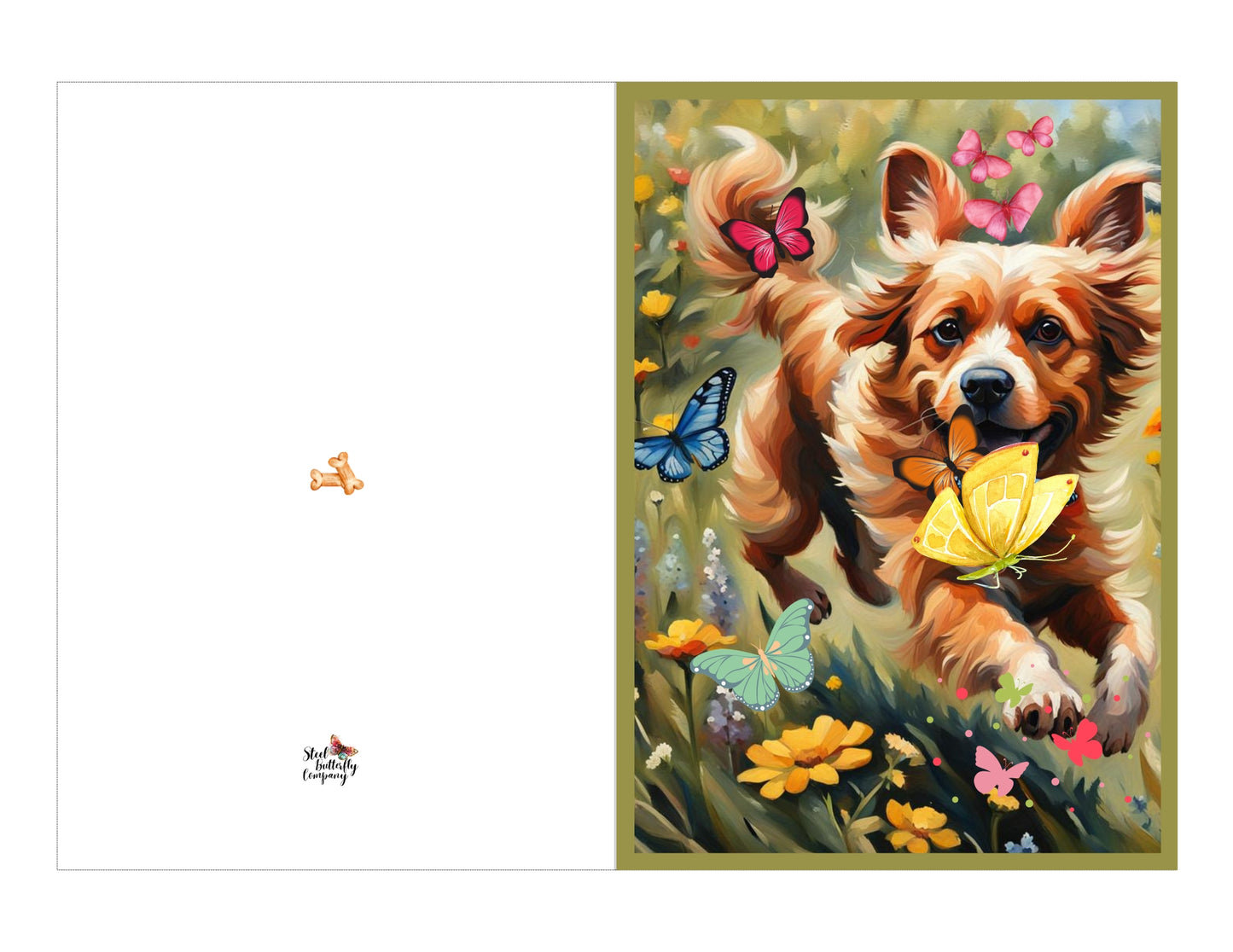 Playful Puppy Printable Card