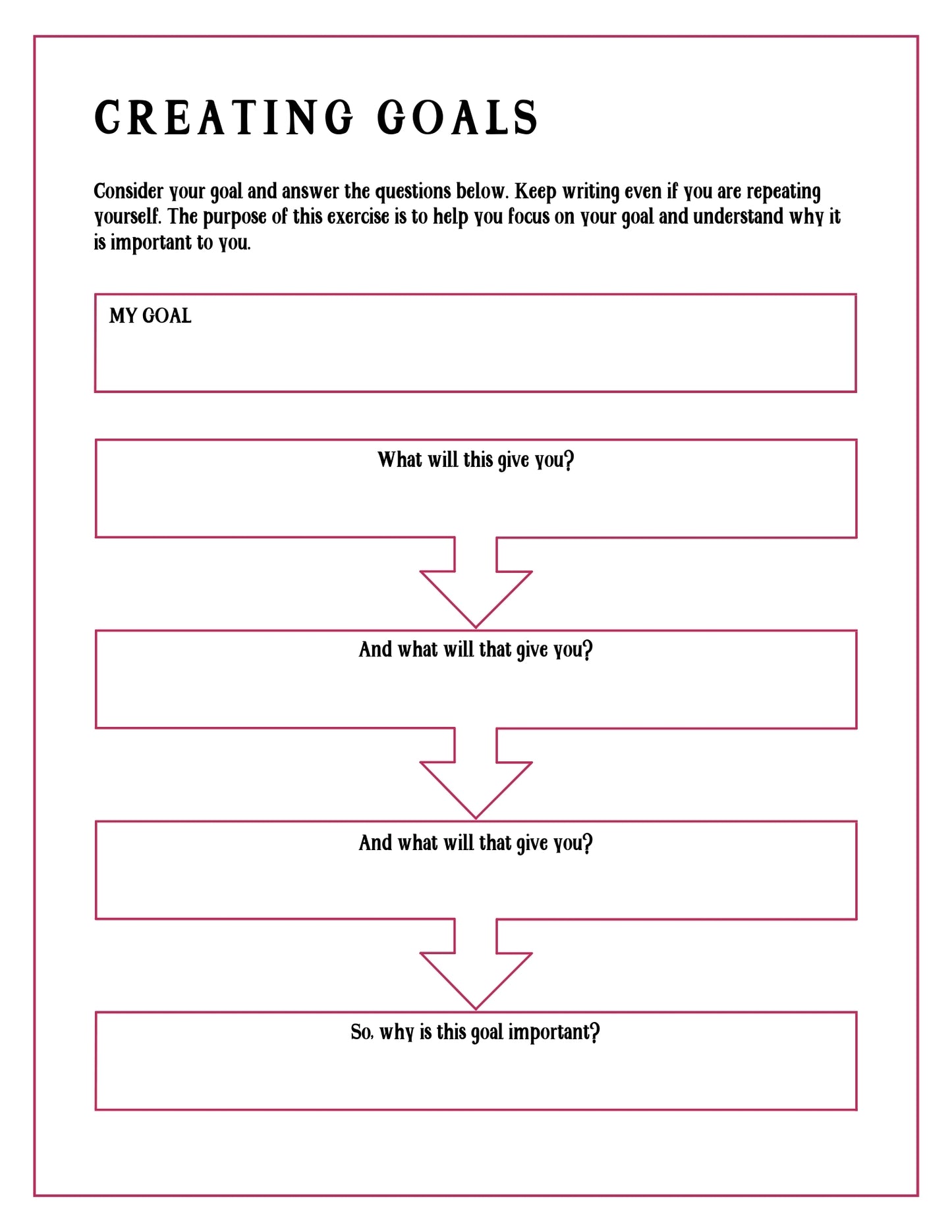 My Productivity Printable Planner