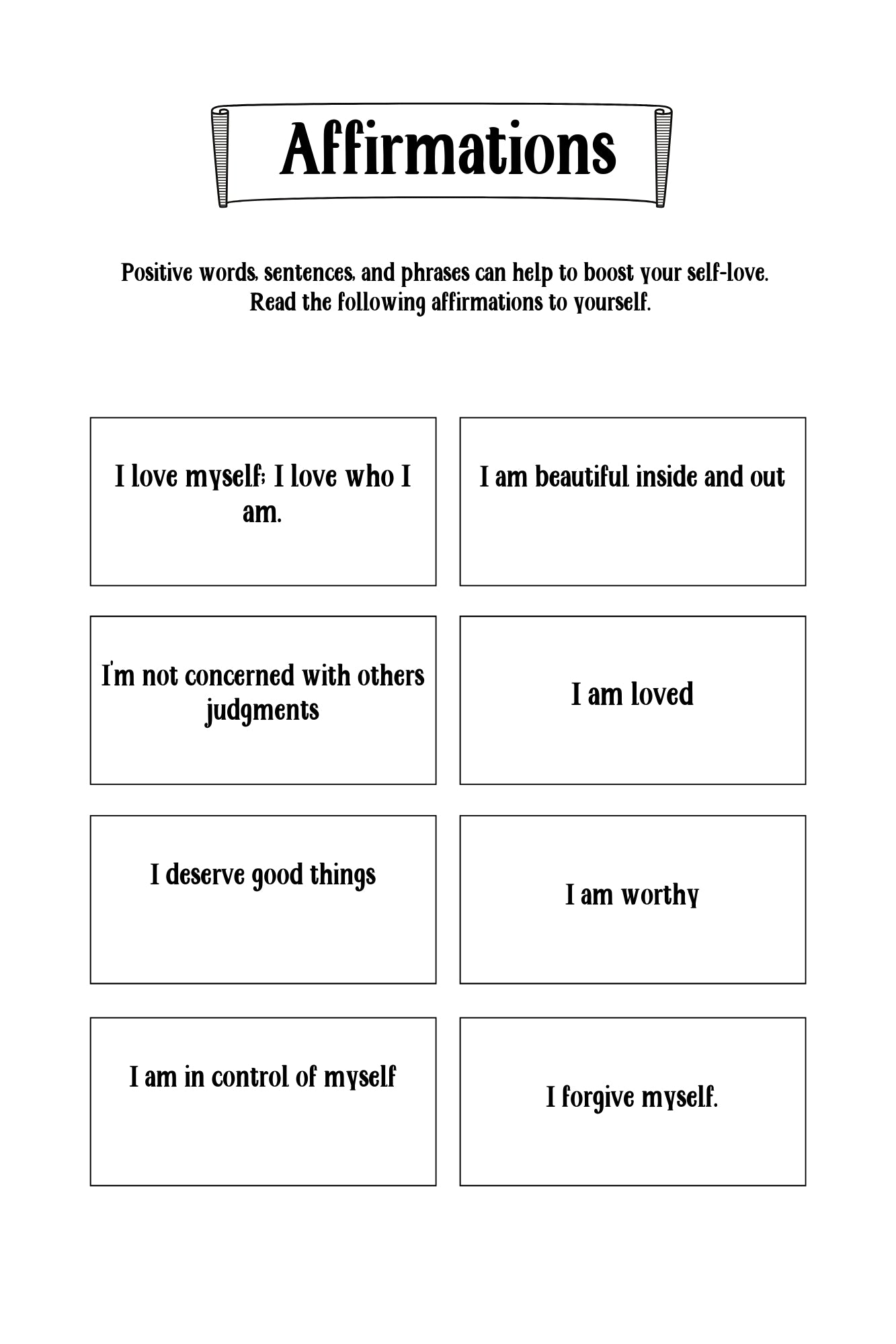 Self-Love Printable Planner