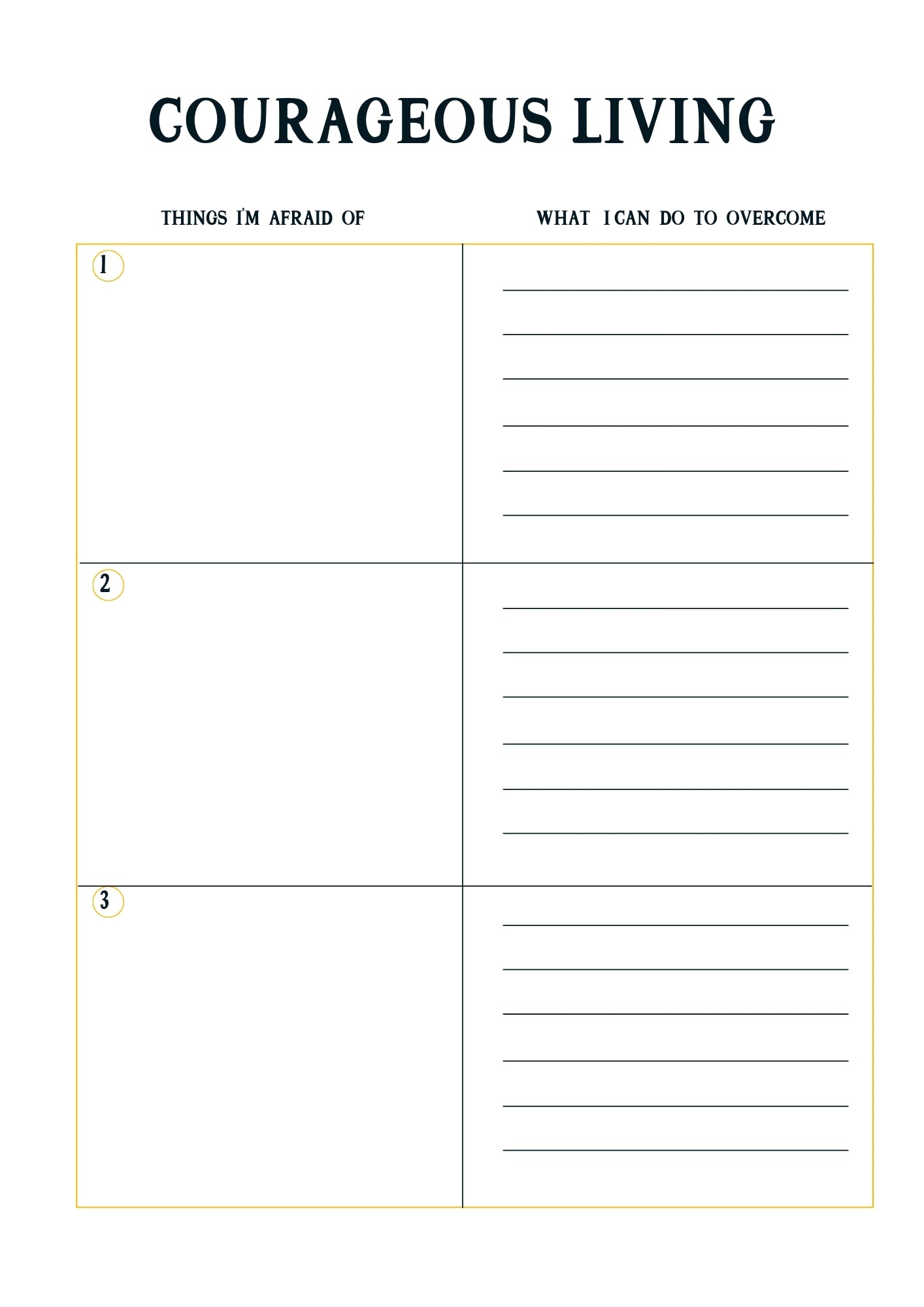 Self-Confidence Printable Planner