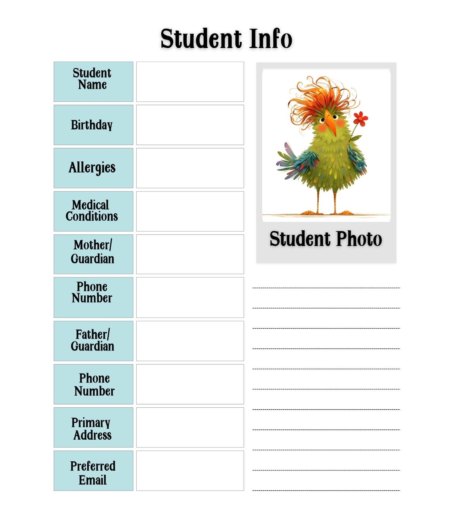 Teacher's Printable Planner