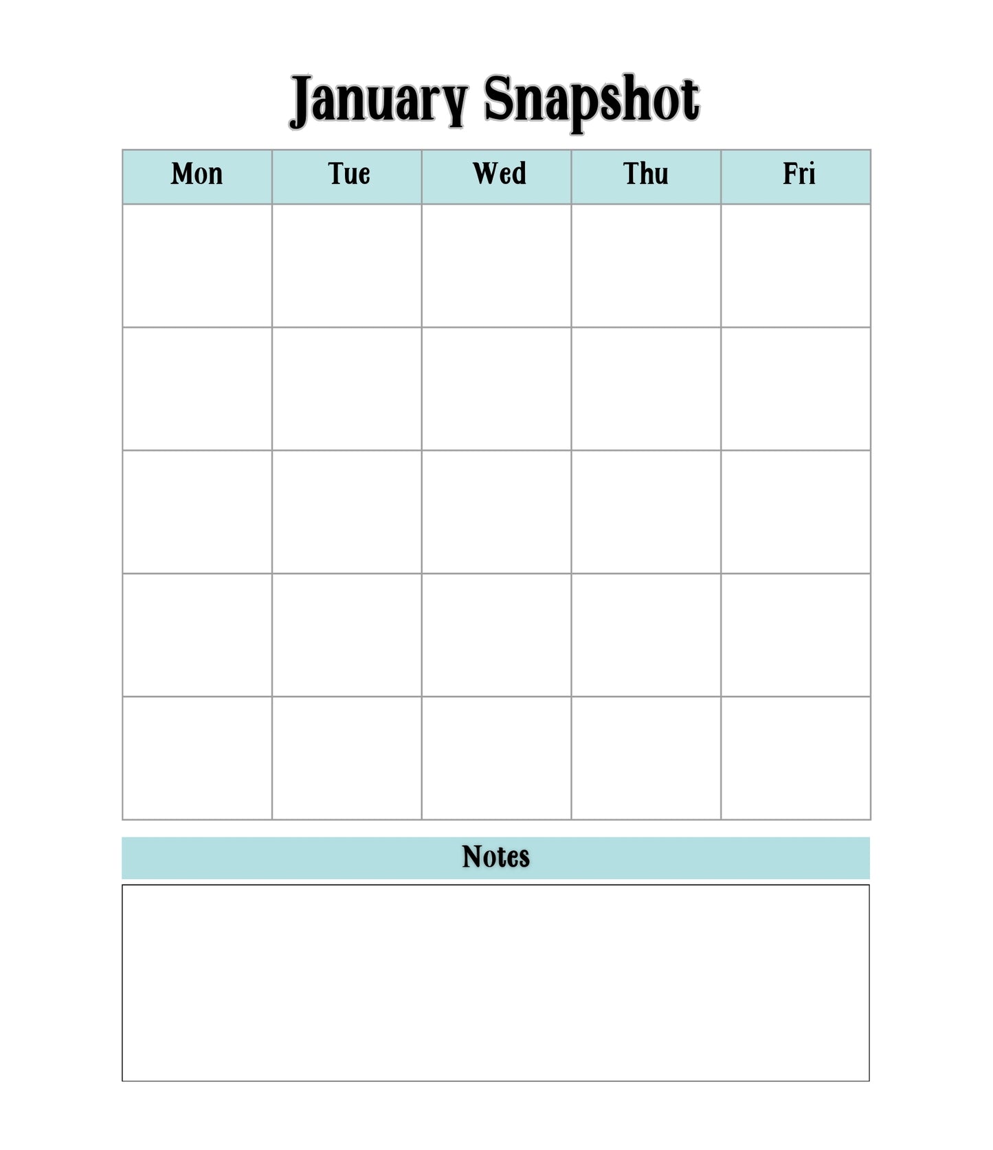 Teacher's Printable Planner