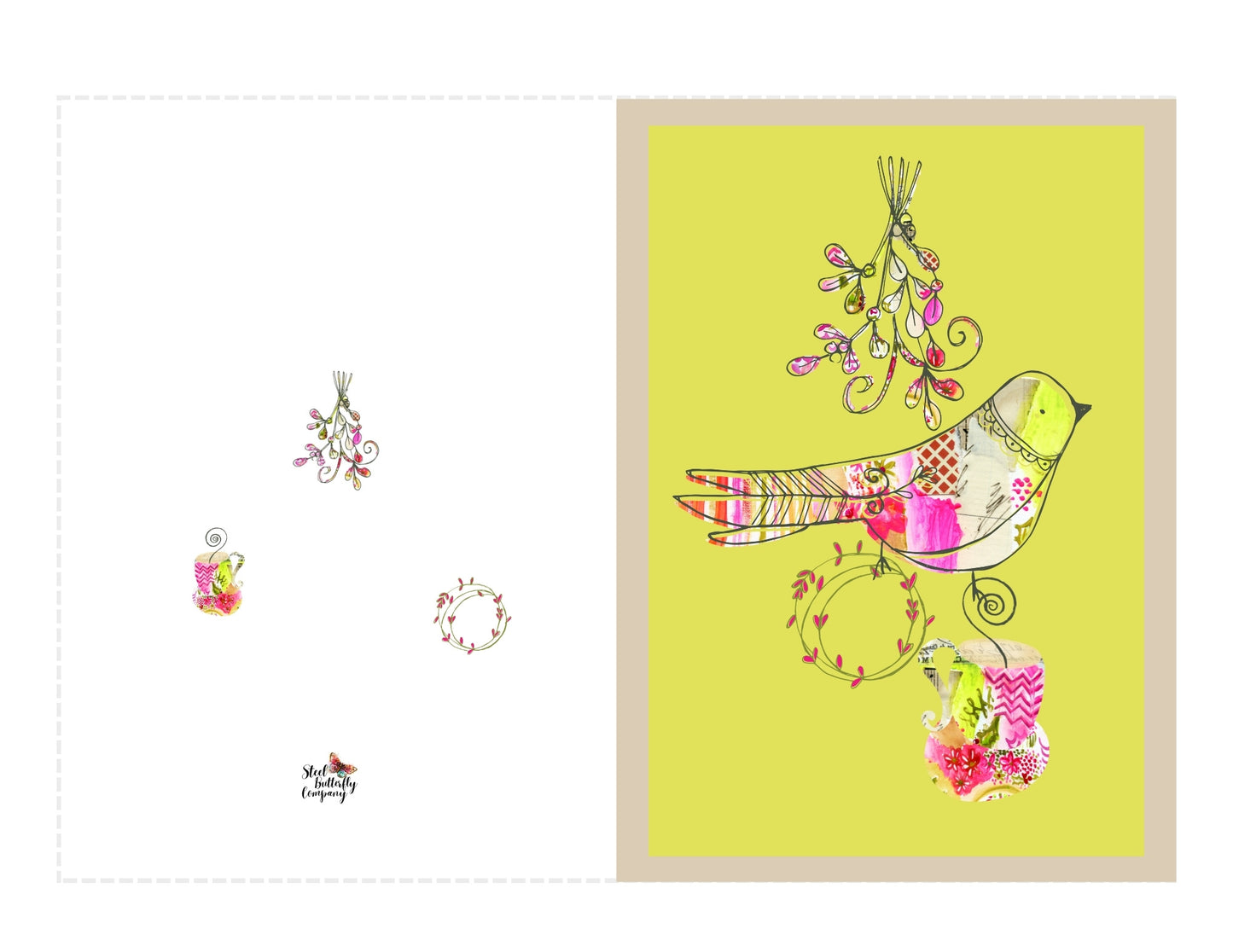 Tiny Bird Printable Greeting Card