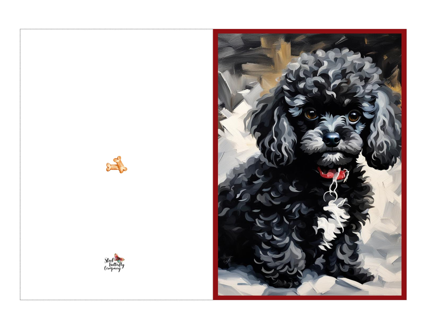 Toy Poodle Printable Card