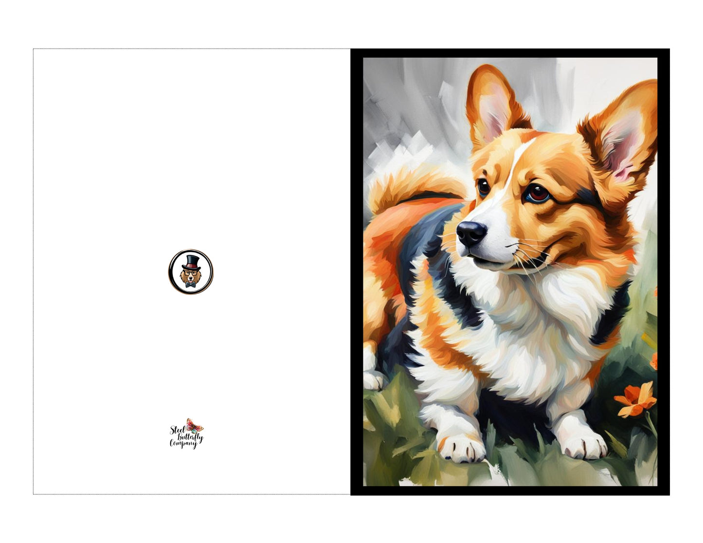 Welsh Corgi Printable Card