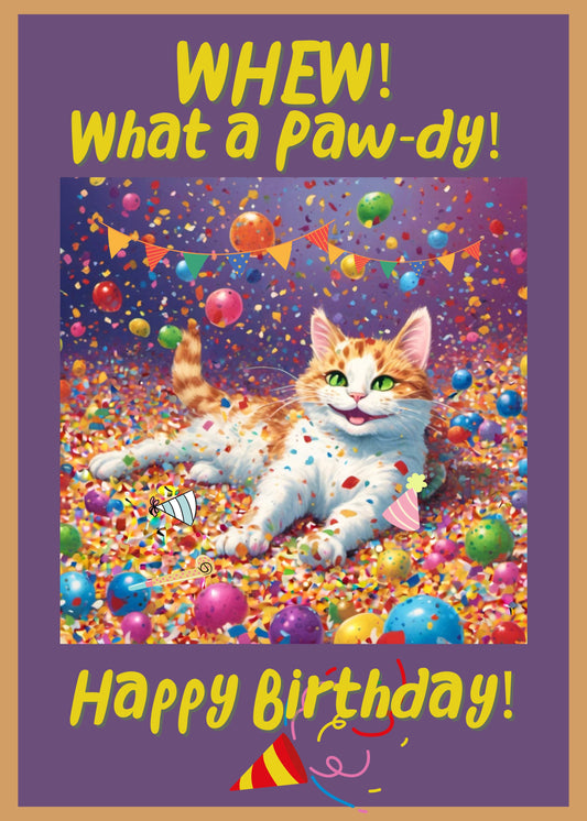 What a Pawdy Printable Birthday Card