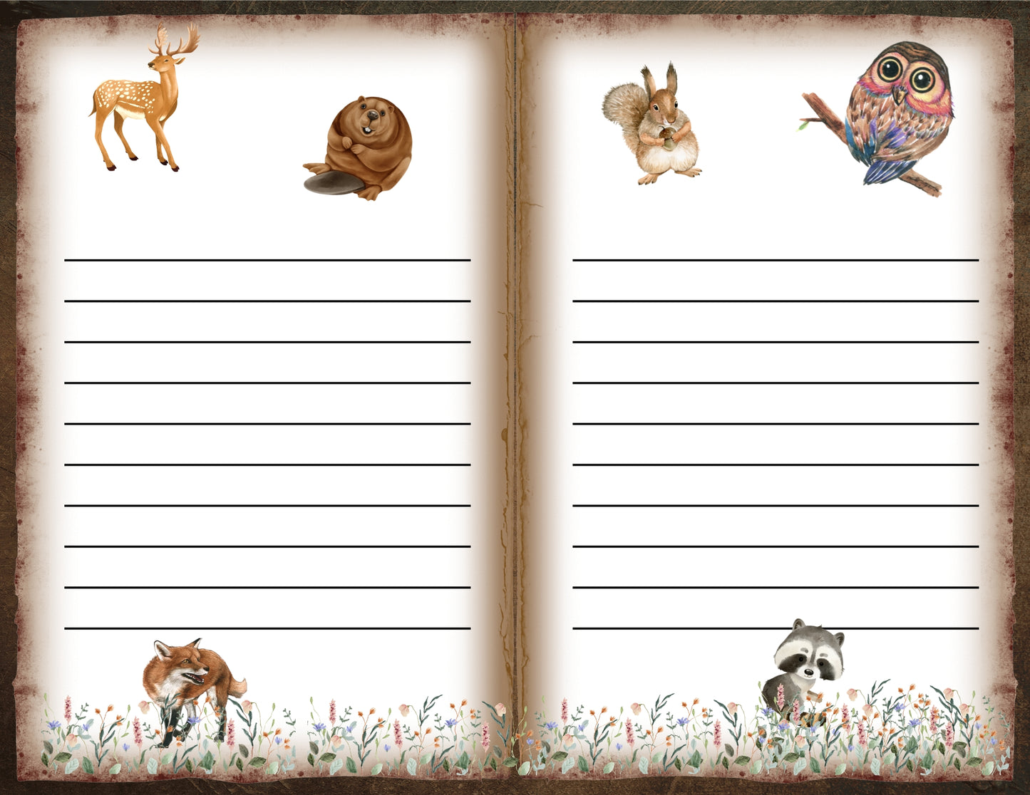 Forest Friends Printable Junk Journal