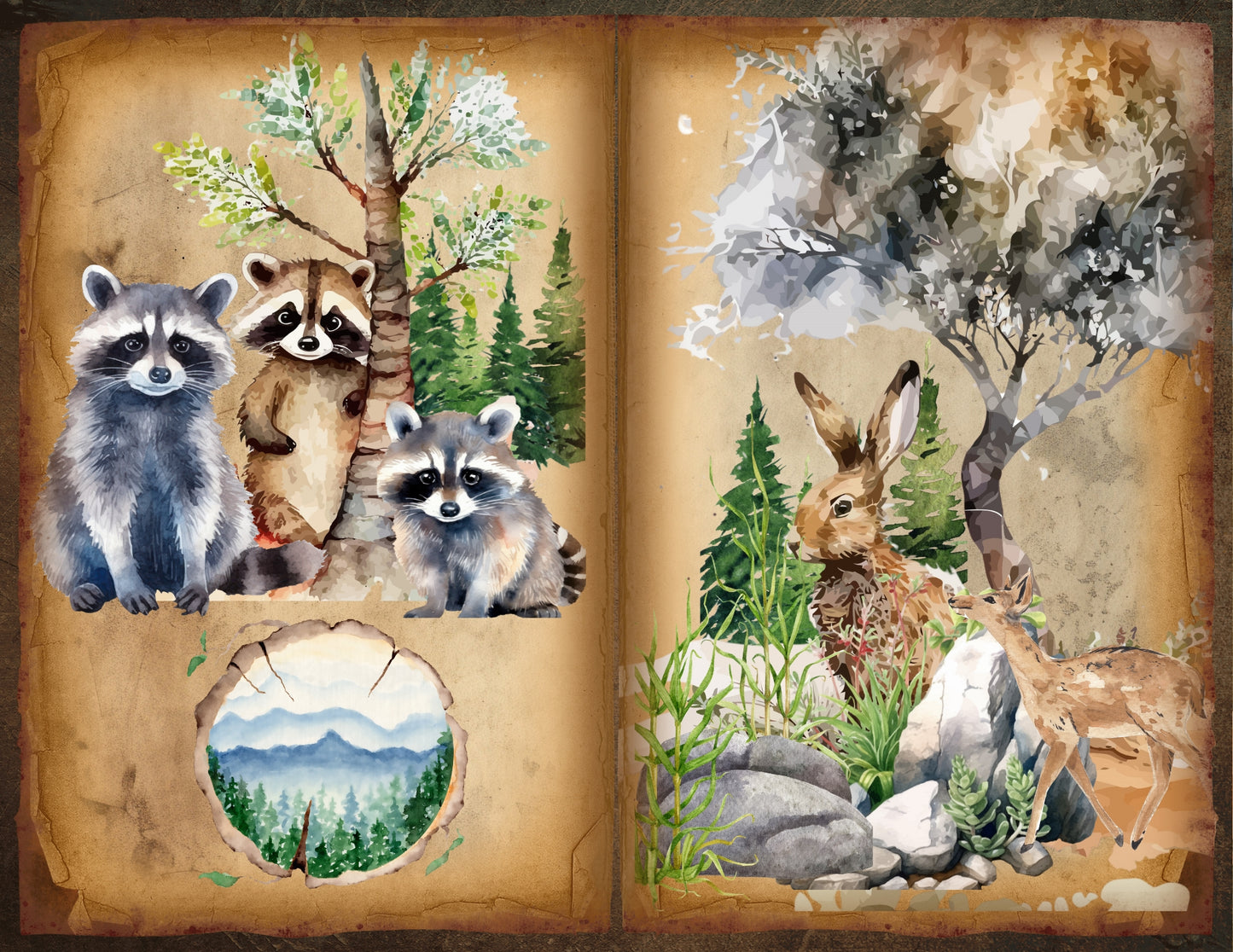 Forest Friends Printable Junk Journal